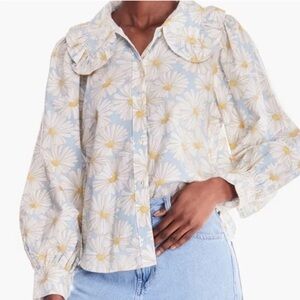Levi's Blue Floral Blouse